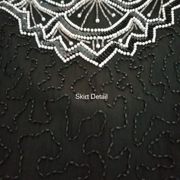 NWT Vintage Silk Beaded Gown - Small - Picture 5 of 8